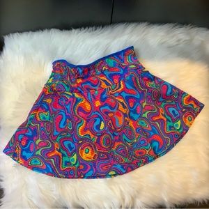 Sparkle Skirt (Boulder Athletic)Glow in the Dark Stars Psychedelic Running Skirt
